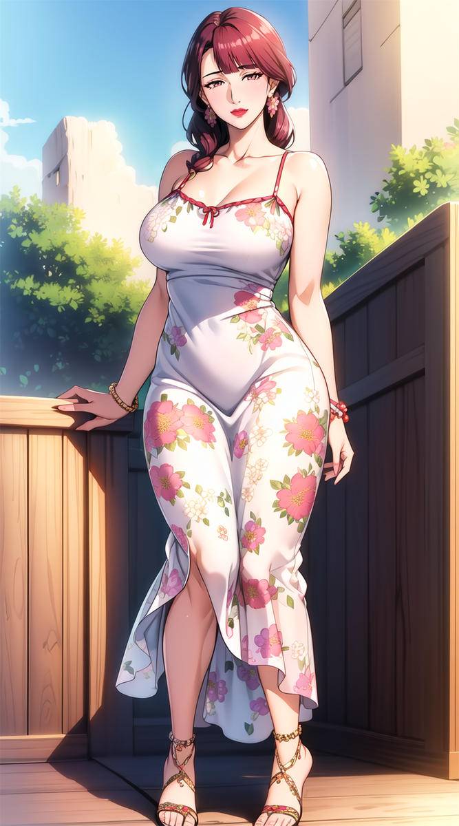 长裙妈妈-pixiv插画-作品交流服务