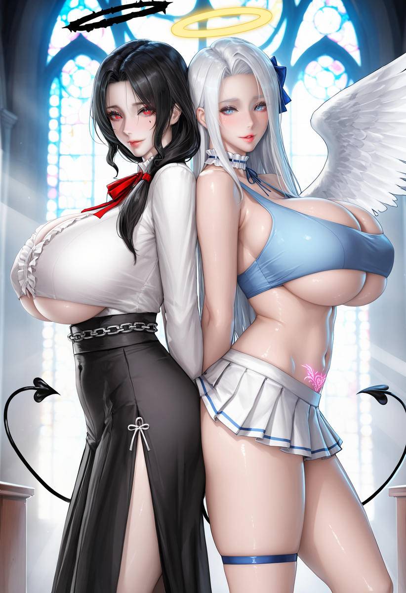 Twins . 雙子-pixiv插画-作品交流服务
