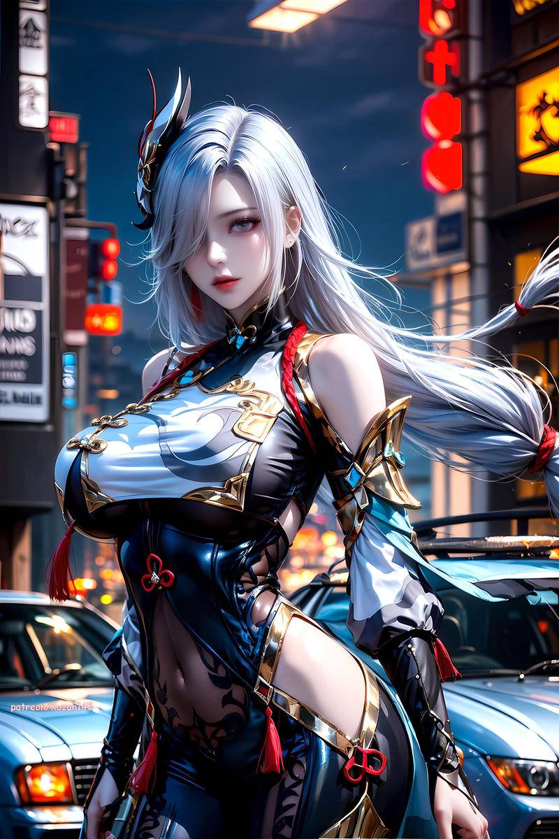 Shenhe-(Genshin Impact)-pixiv插画-作品交流服务