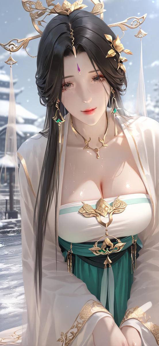 柳神 雪山の峠です-pixiv插画-作品交流服务