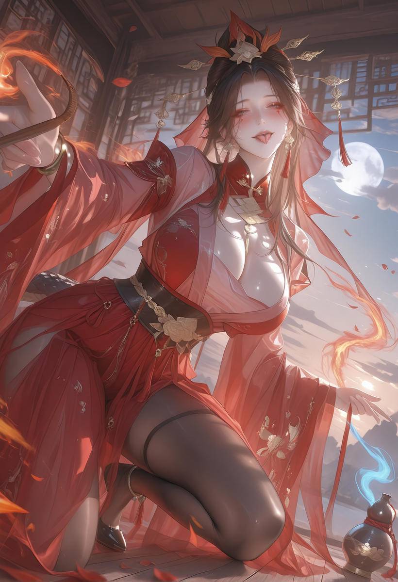 散图 蛇女-pixiv插画-作品交流服务