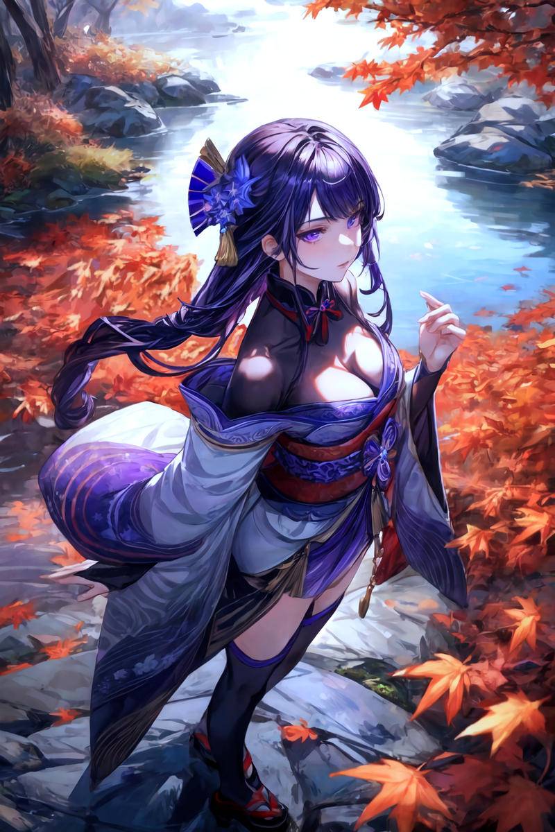 雷電(紅葉)-pixiv插画-作品交流服务