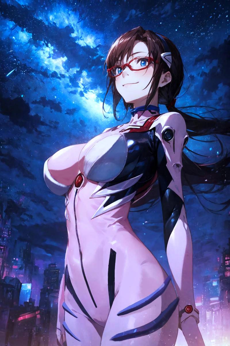 真希波・マリ・イラストリアス(夜景)-pixiv插画-作品交流服务
