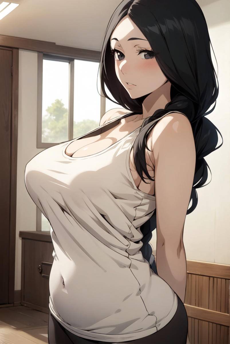 卯ノ花(白タンクトップ)-pixiv插画-作品交流服务