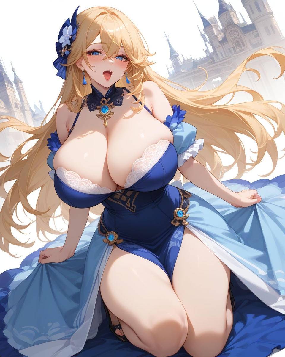ナヴィア Genshin Impact - ジオモチーフビキニ-pixiv插画-作品交流服务