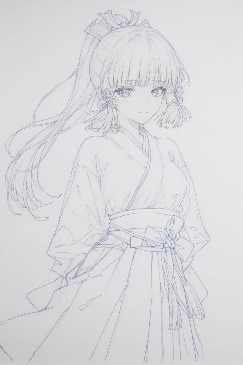 Some unfinished line drawings-pixiv插画-作品交流服务