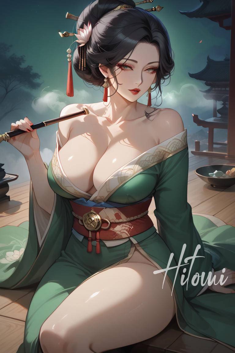 艺妓-新风-pixiv插画-作品交流服务