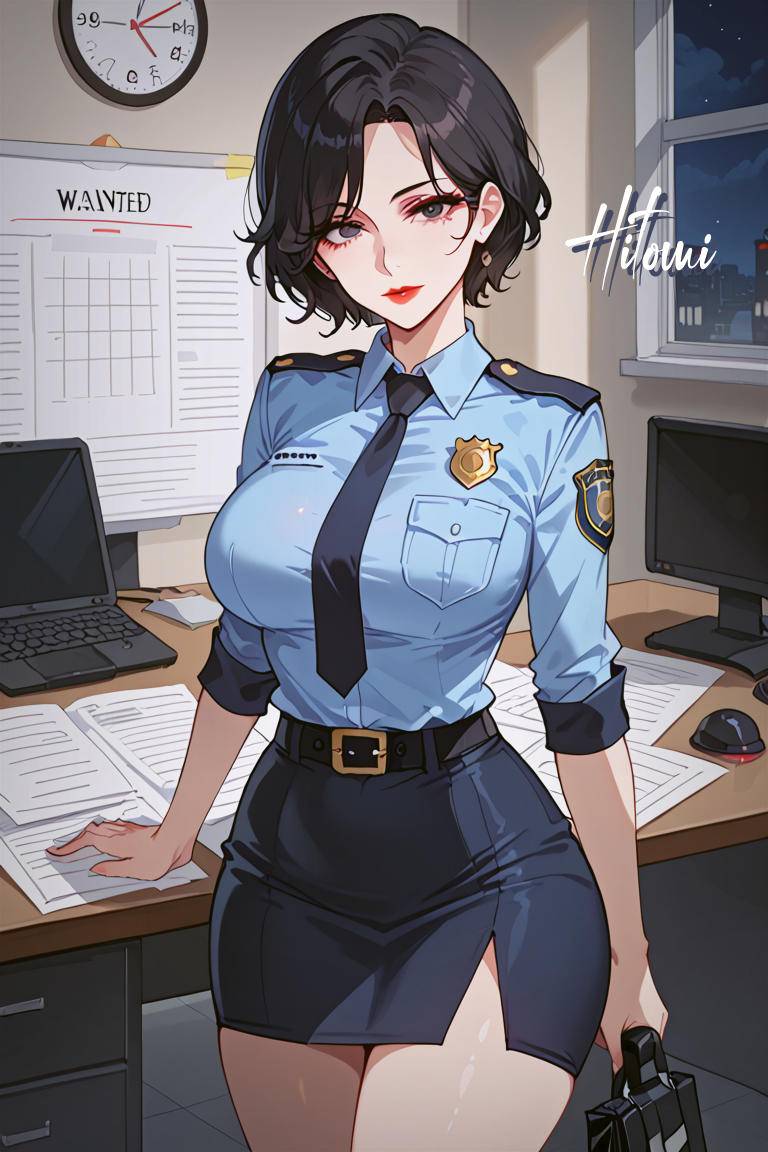 见习女警-pixiv插画-作品交流服务