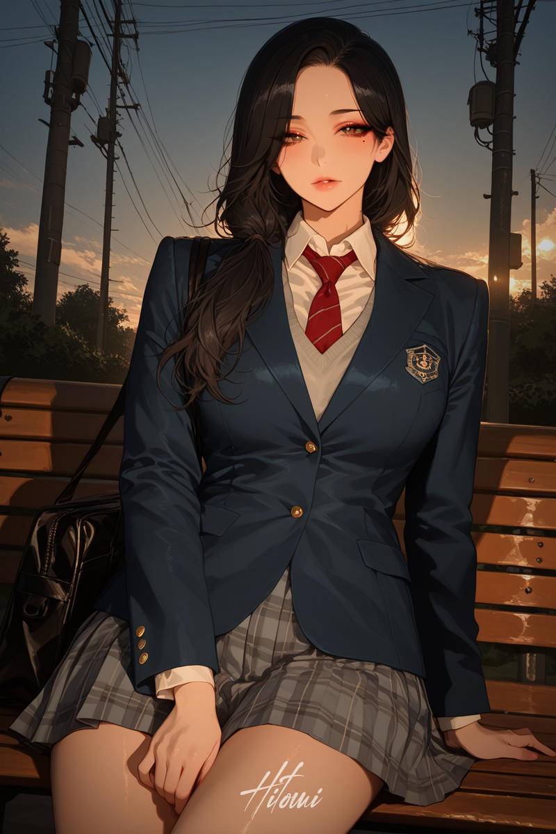 校服-pixiv插画-作品交流服务