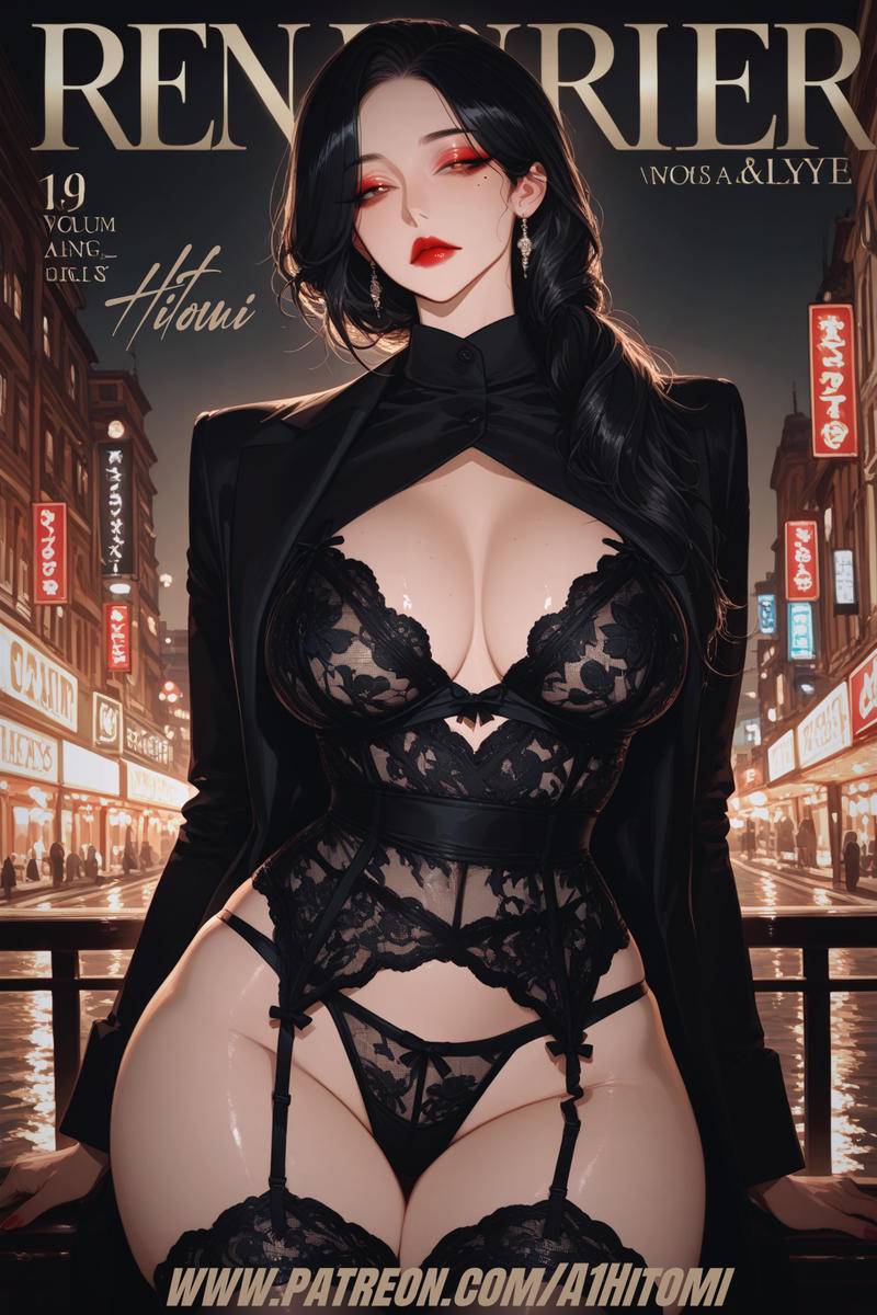 夜玫瑰-暗金香水-pixiv插画-作品交流服务