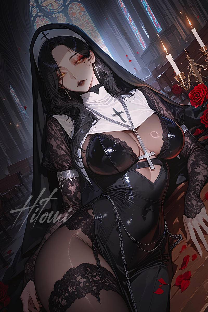 蚀心修女-pixiv插画-作品交流服务