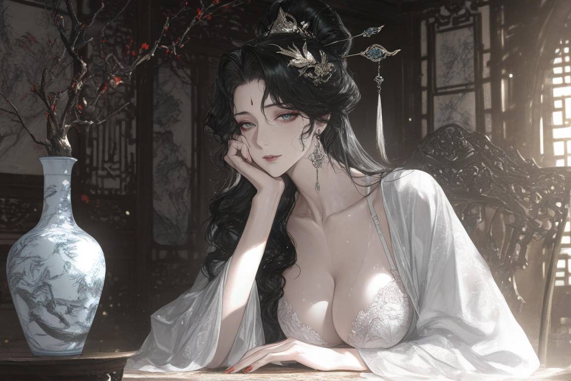 陛下，难道臣妾比不上奏折？-pixiv插画-作品交流服务