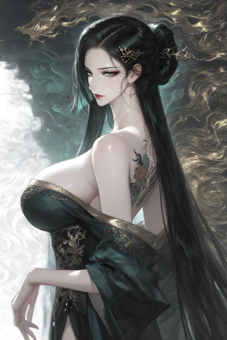 四大美人之孔雀夫人-pixiv插画-作品交流服务