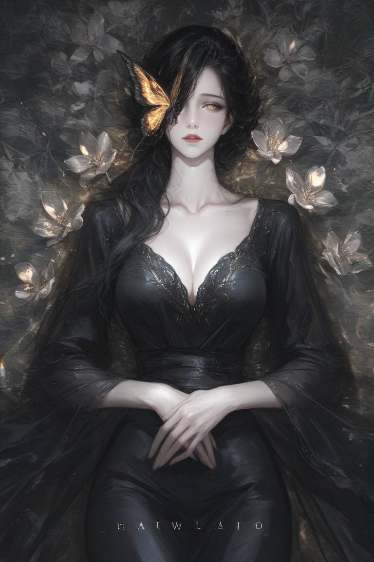四大美人之彩蝶仙子-pixiv插画-作品交流服务
