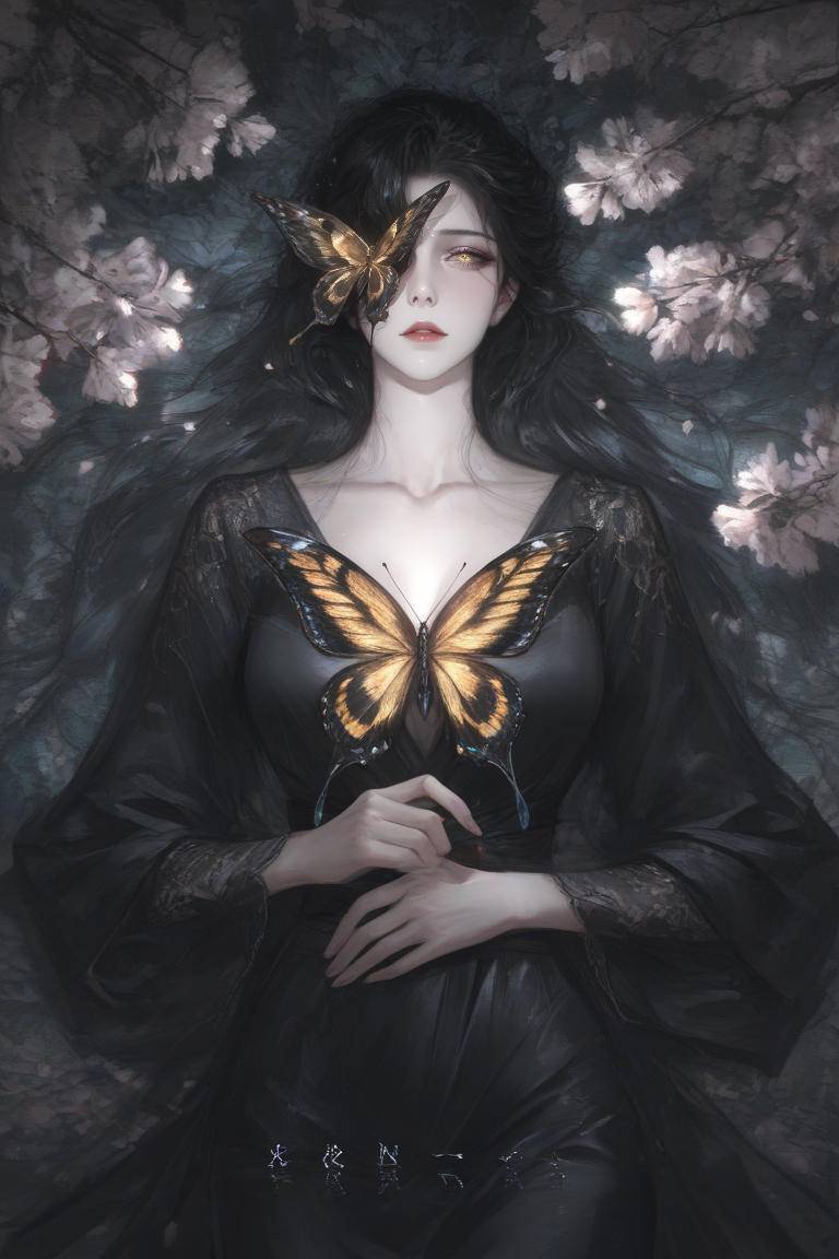 四大美人之彩蝶仙子-pixiv插画-作品交流服务