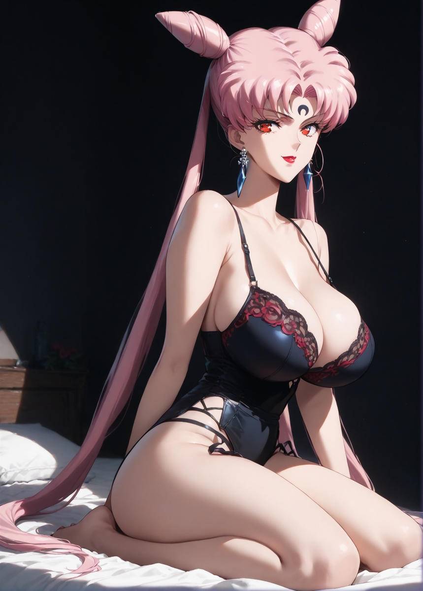Retro Lingerie - Black Lady-pixiv插画-作品交流服务