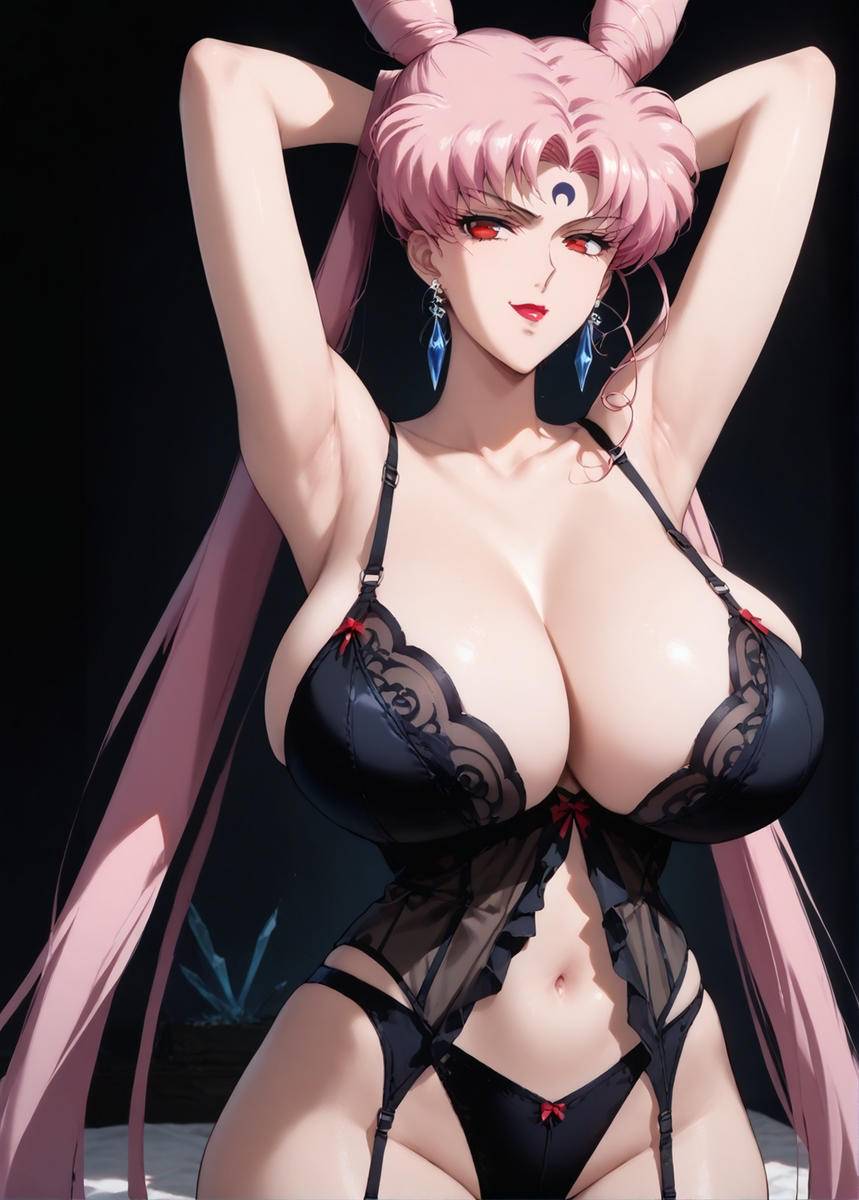Sexy Black Lingerie [MILF]-pixiv插画-作品交流服务