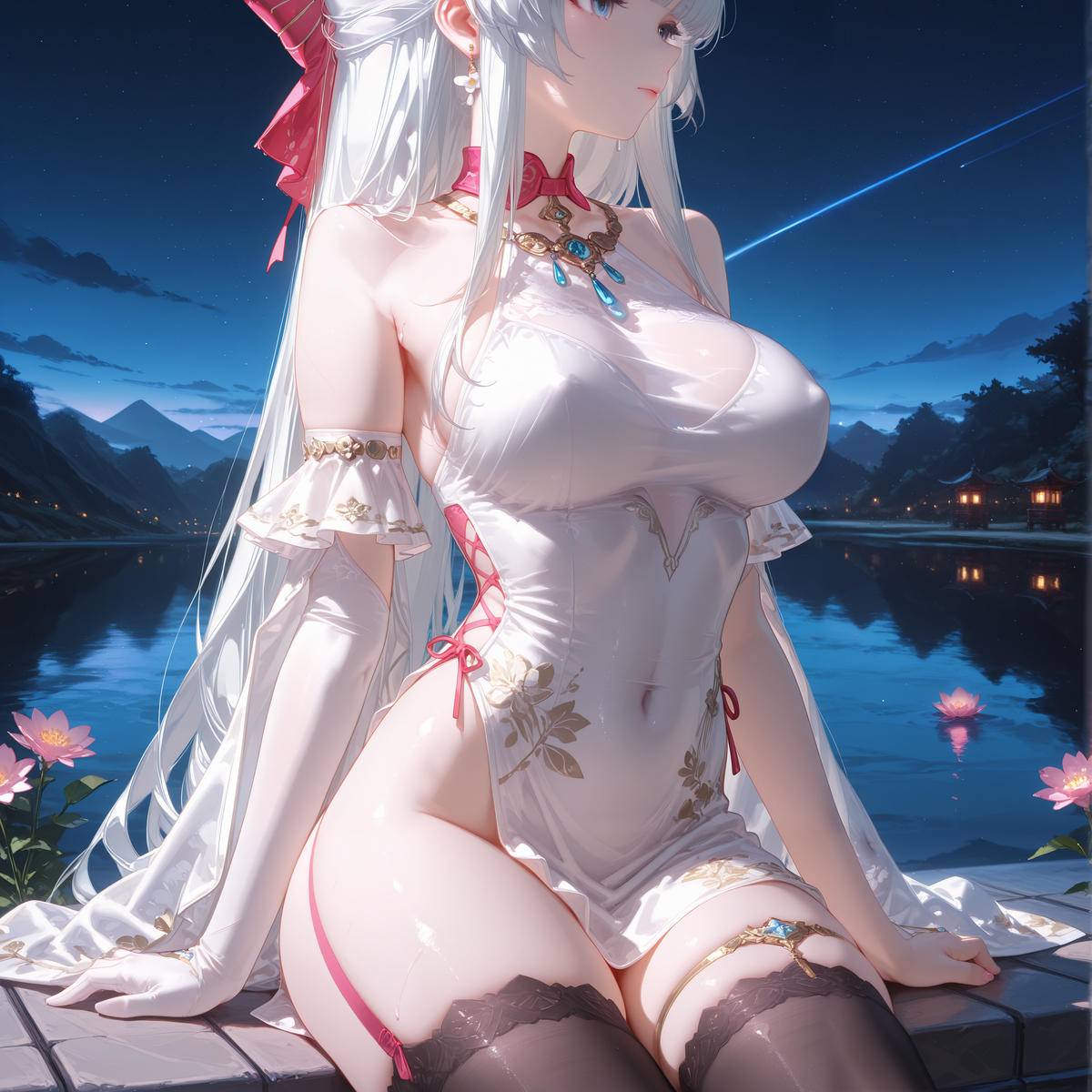 【珂莱塔】月下之约-pixiv插画-作品交流服务