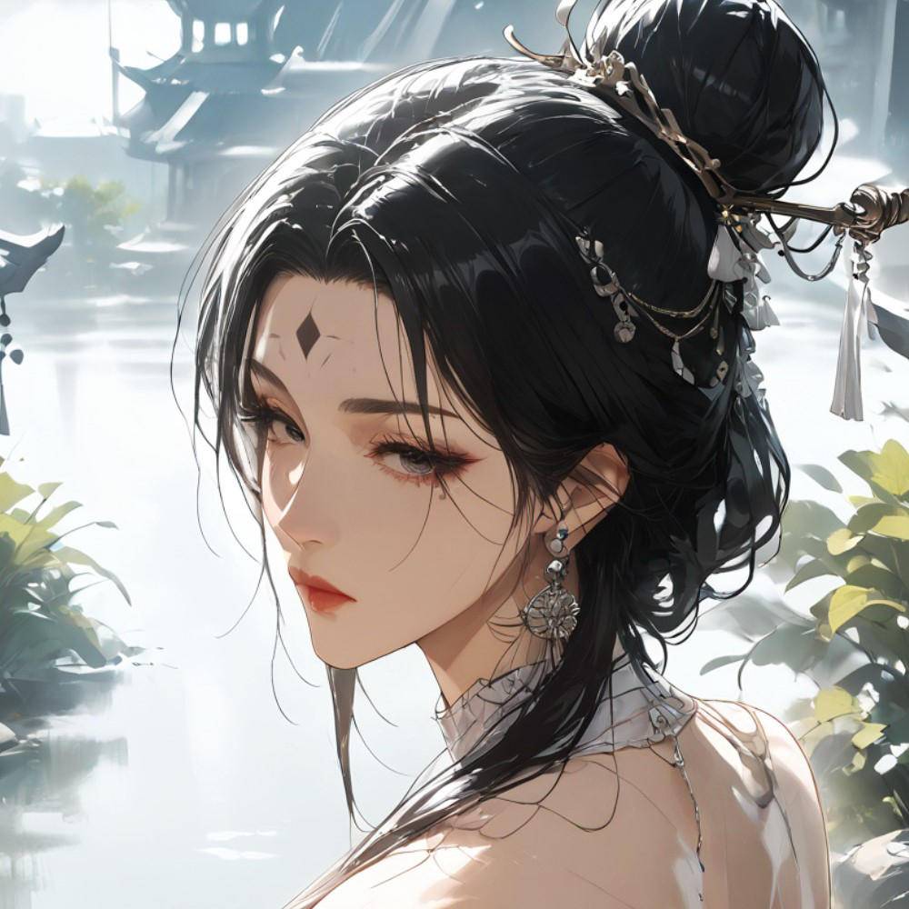 古风美女-pixiv插画-作品交流服务