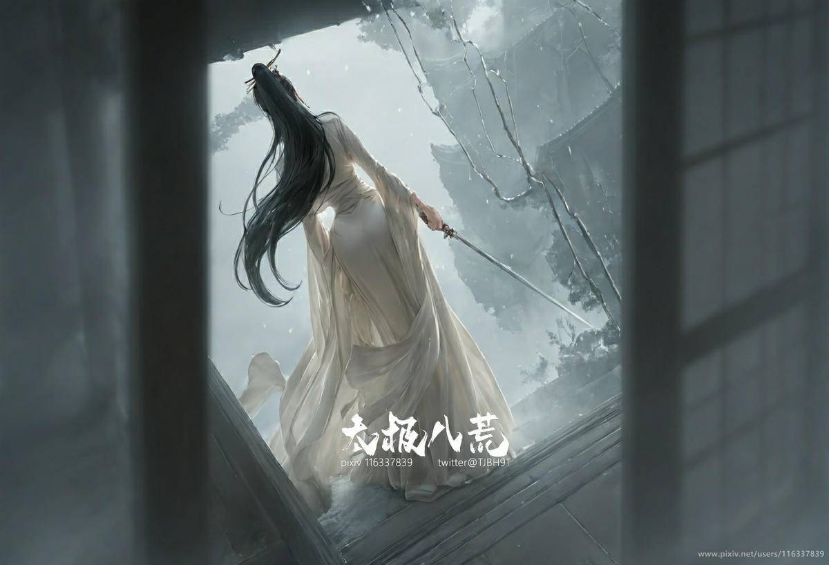 月下 美人背-pixiv插画-作品交流服务