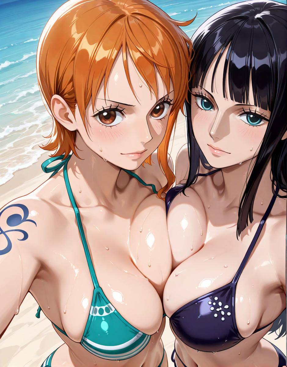 Robin & Nami-pixiv插画-作品交流服务