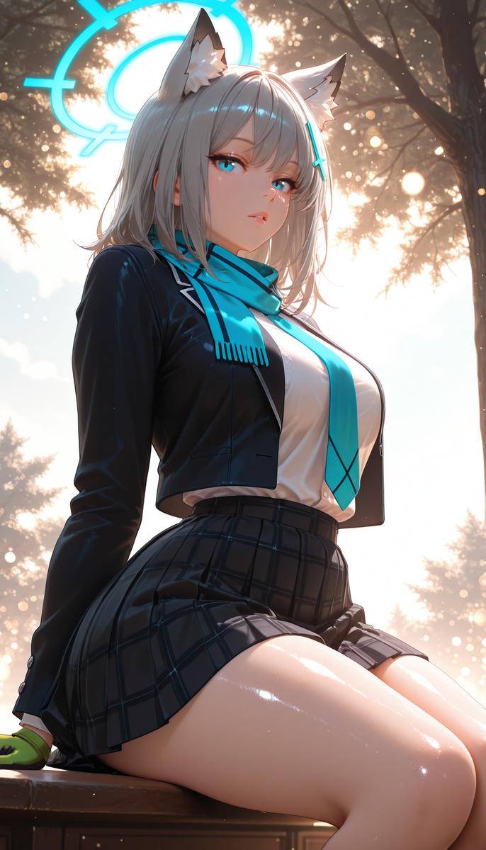 Shiroko Sunaookami😍-pixiv插画-作品交流服务