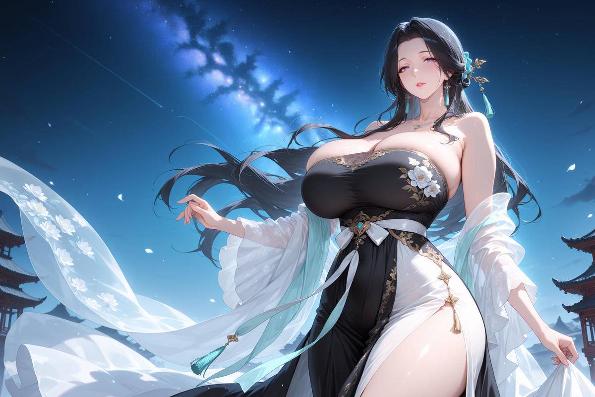星空下的仙子-pixiv插画-作品交流服务