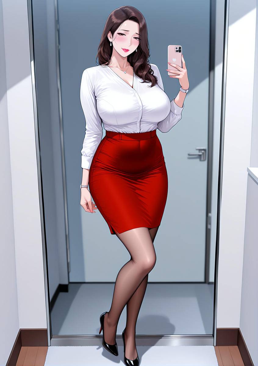 OL骚妈的ootd自拍-pixiv插画-作品交流服务