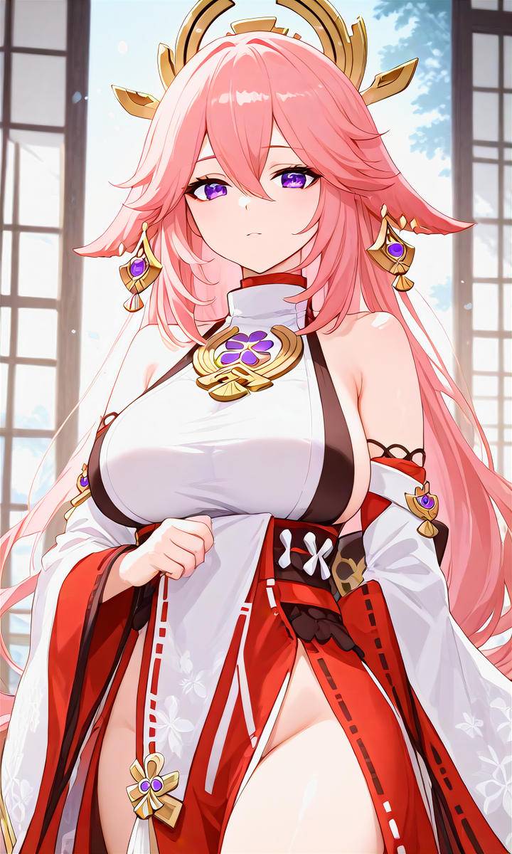 Yae Miko-pixiv插画-作品交流服务