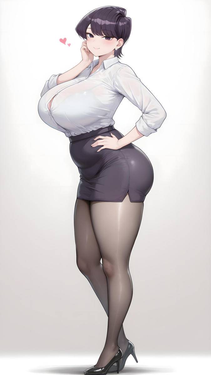 「古见妈妈❤黑丝OL」-pixiv插画-作品交流服务