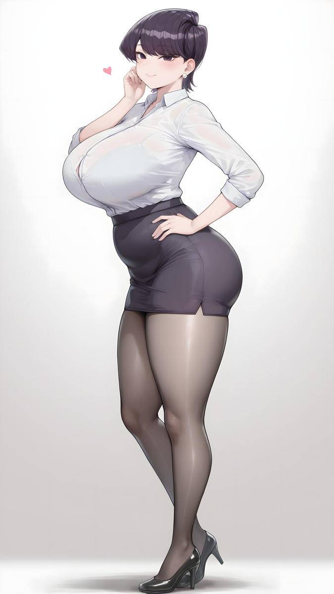 「古见妈妈❤黑丝OL」-pixiv插画-作品交流服务