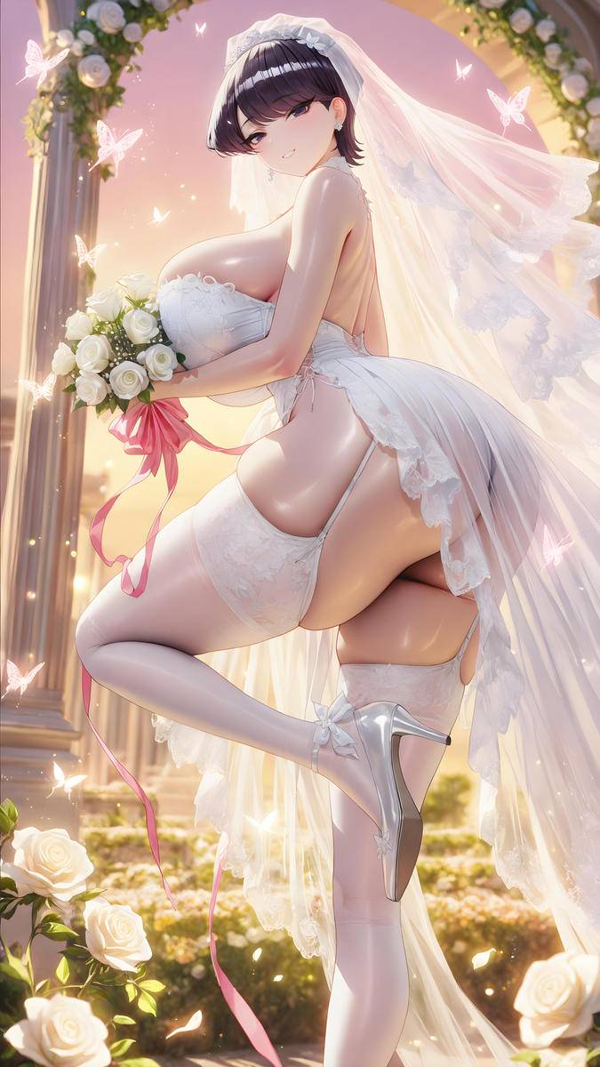 「古见秀子❤花嫁」-pixiv插画-作品交流服务