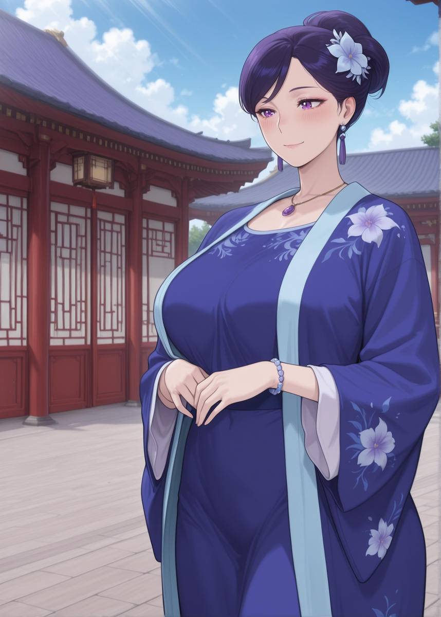 “感谢恩公今天出手相助，不知今晚可否在小女住所小憩一晚♡？”-pixiv插画-作品交流服务