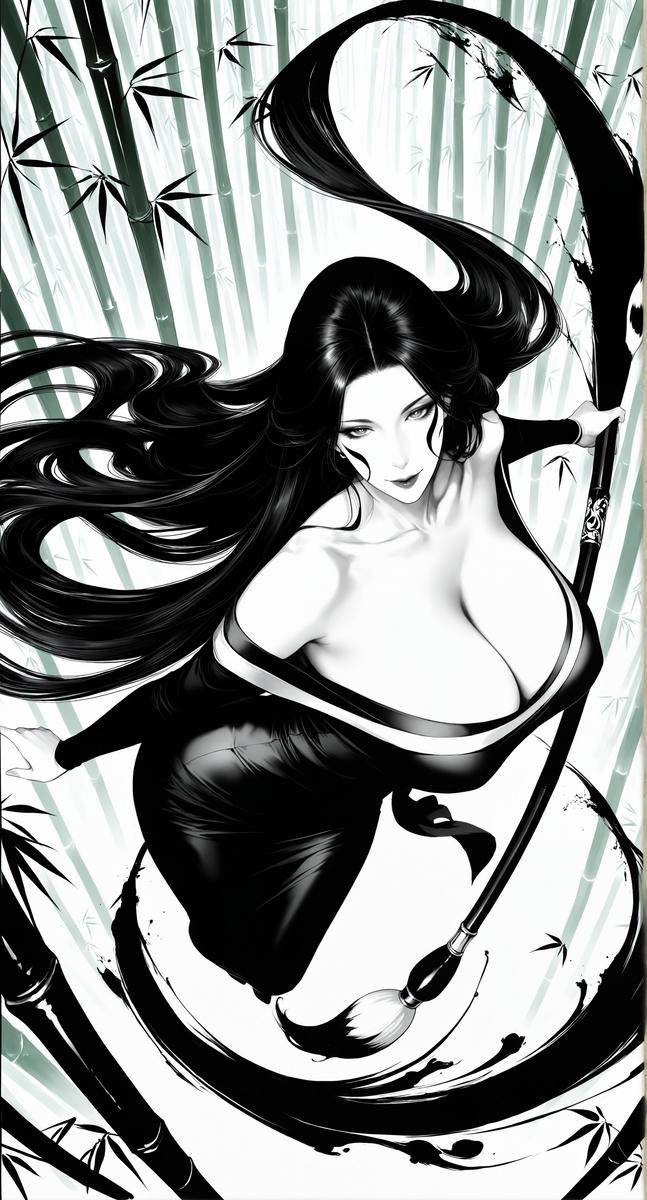 水墨风格试试~-pixiv插画-作品交流服务