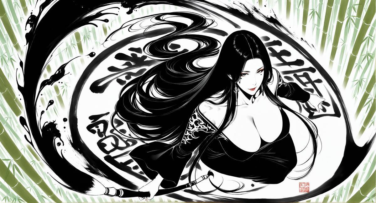 水墨风格试试~-pixiv插画-作品交流服务