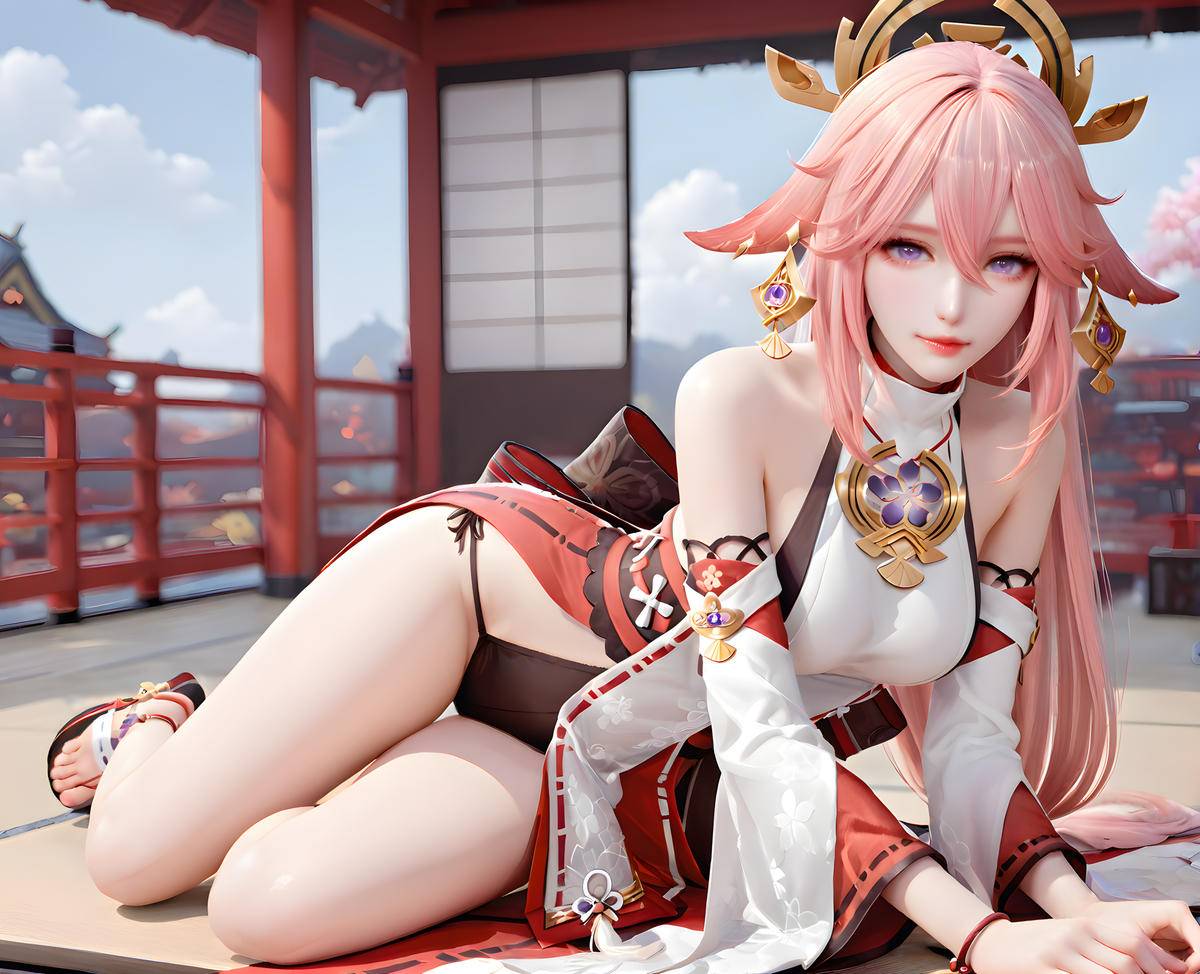 Yae Miko-pixiv插画-作品交流服务