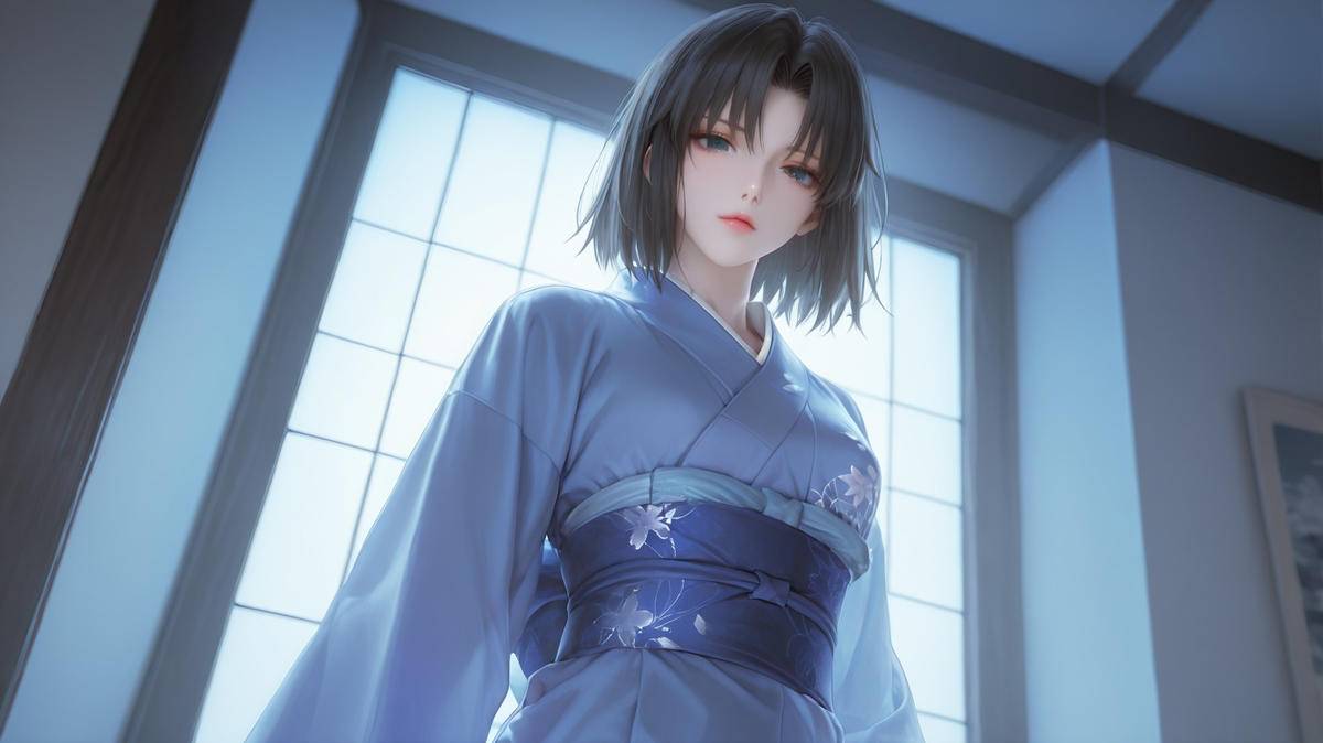 Ryougi Shiki3D-pixiv插画-作品交流服务