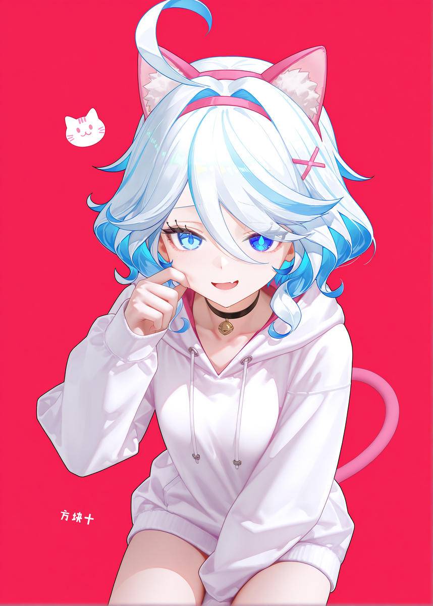 芙宁娜猫猫-pixiv插画-作品交流服务