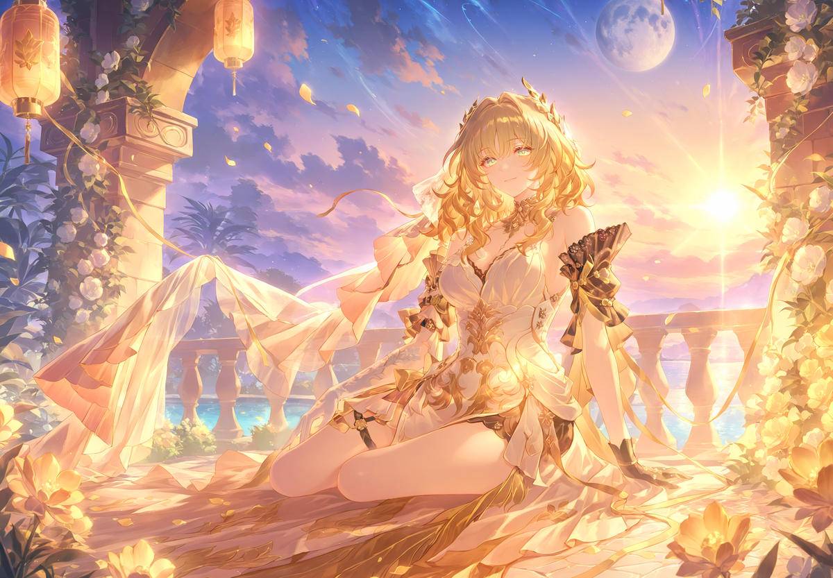 阿格莱雅 金色夕阳-pixiv插画-作品交流服务