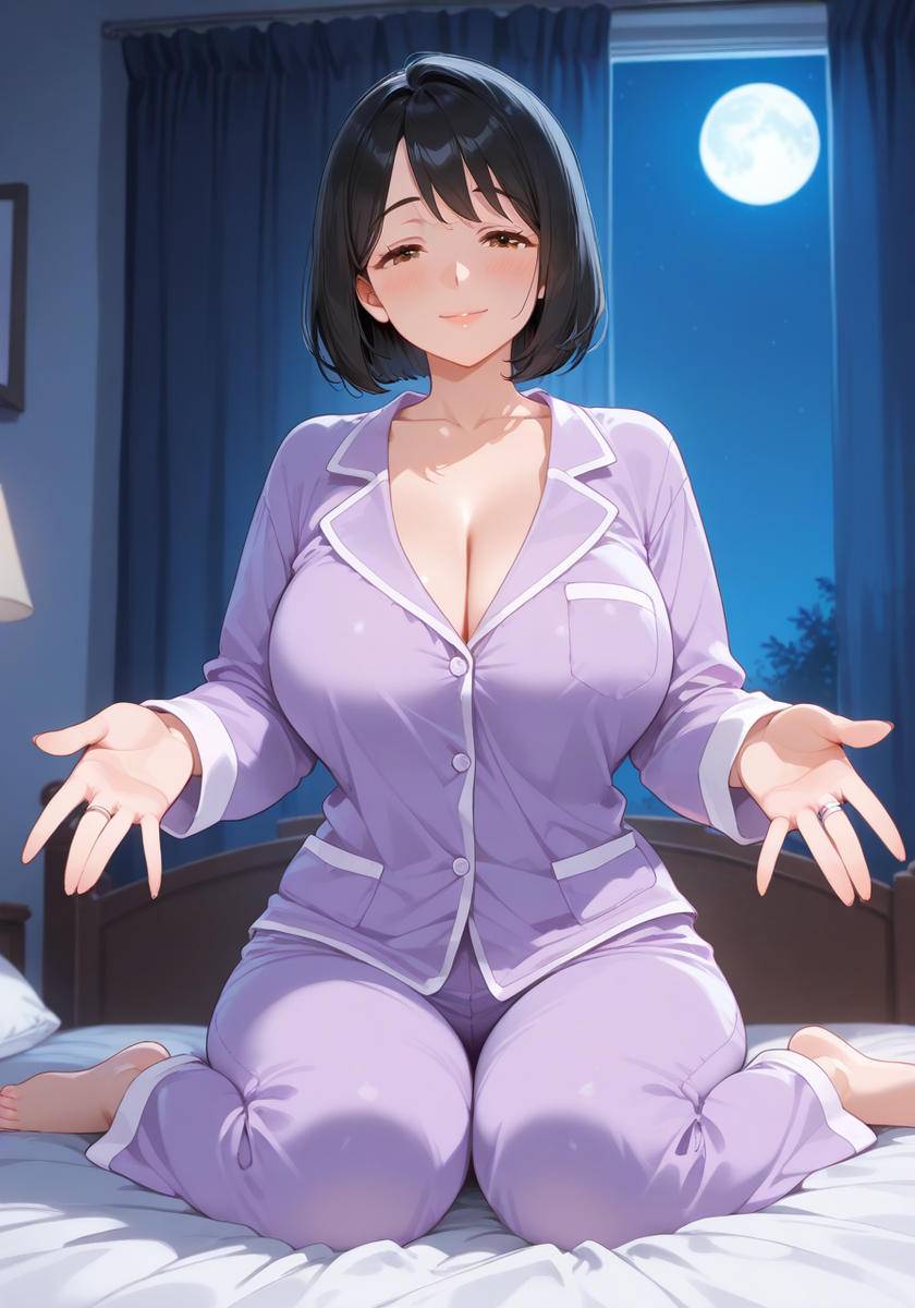 眠れないの？おいで…♡KanoMommy come here-pixiv插画-作品交流服务