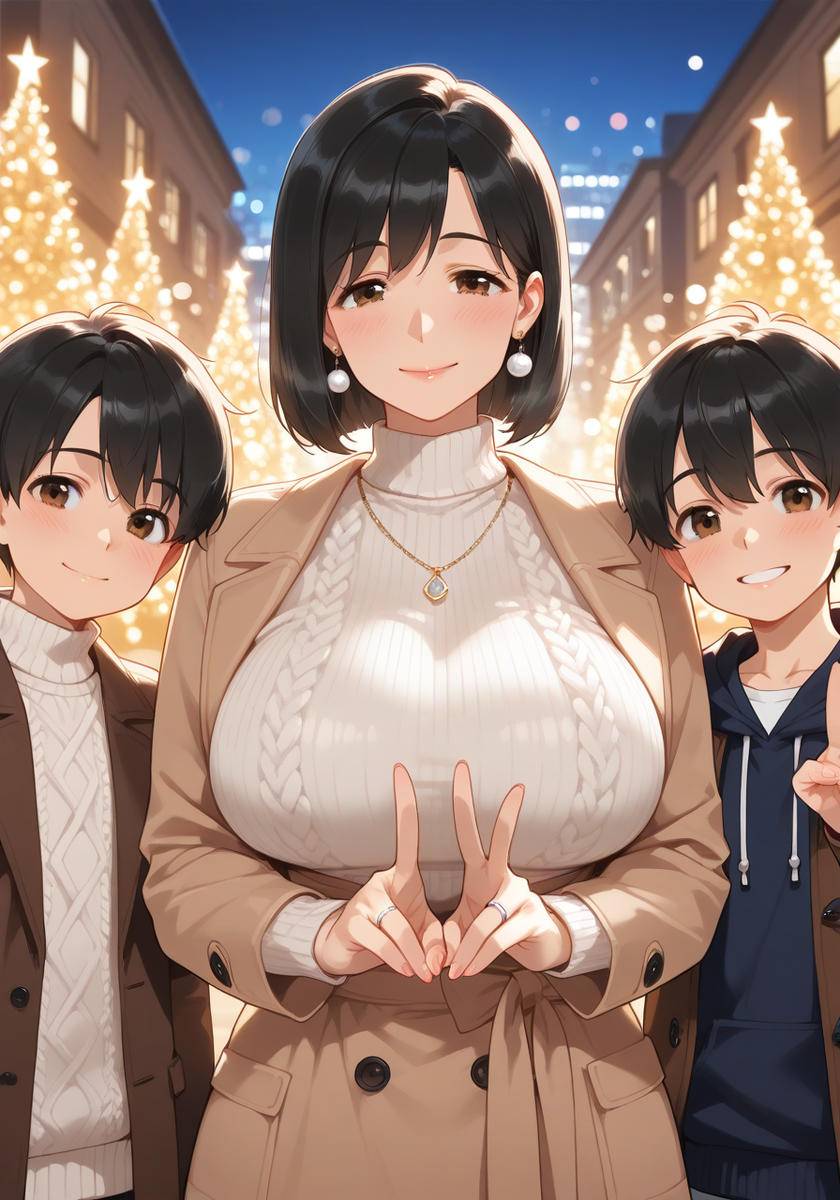 みんなでイルミネーション♡Christmas lights-pixiv插画-作品交流服务