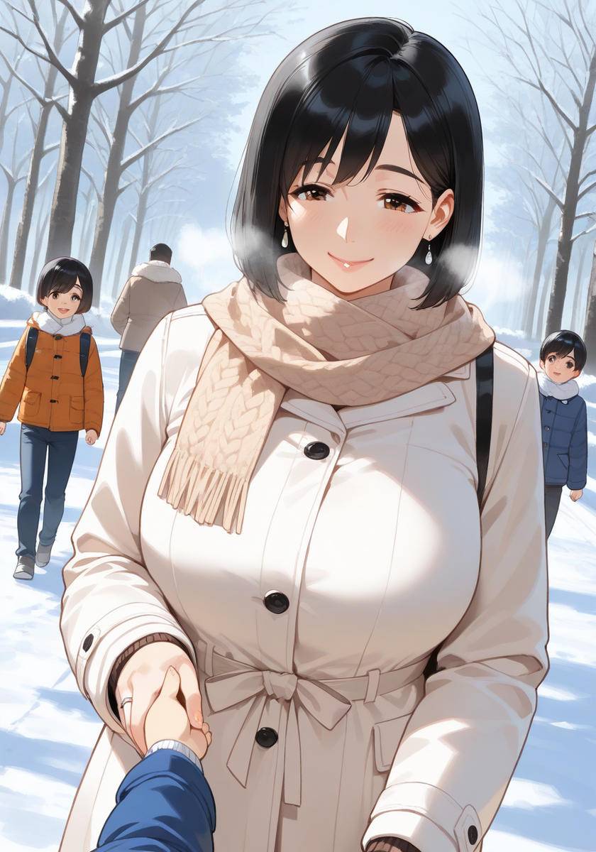 お手て繋いで♡KanoMommy holding hands-pixiv插画-作品交流服务