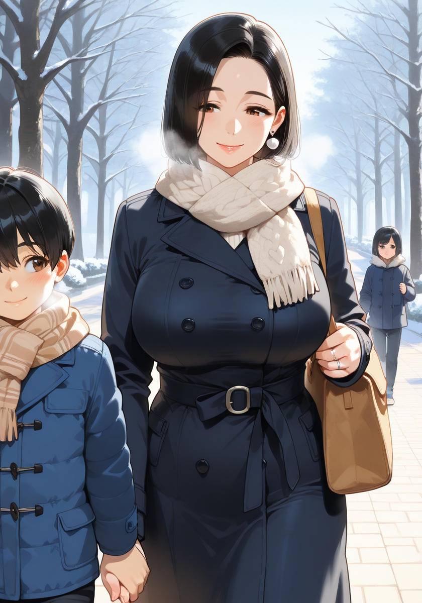 お手て繋いで♡KanoMommy holding hands-pixiv插画-作品交流服务