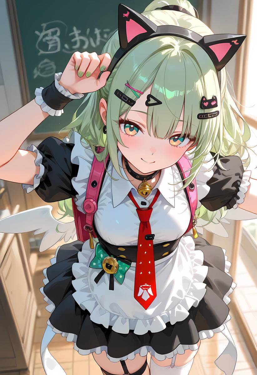 Chinatsu_Maid costume-pixiv插画-作品交流服务