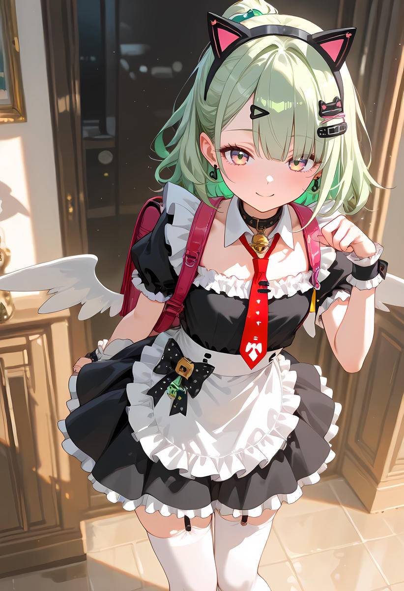 Chinatsu_Maid costume-pixiv插画-作品交流服务