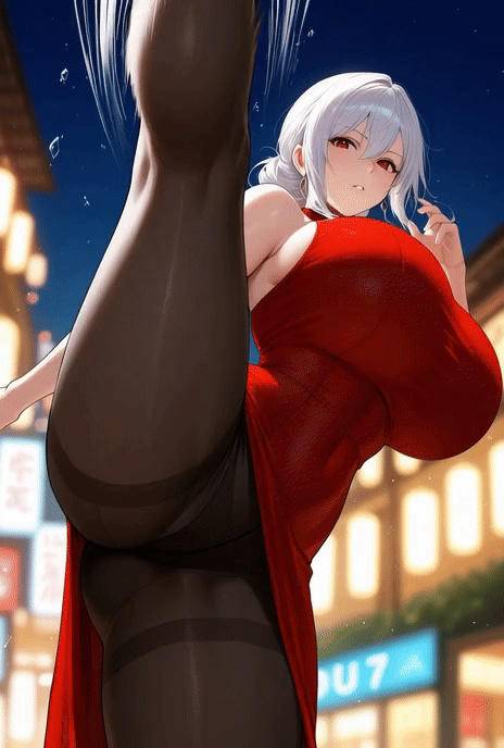 我踢腿的速度可是很快的!-pixiv插画-作品交流服务
