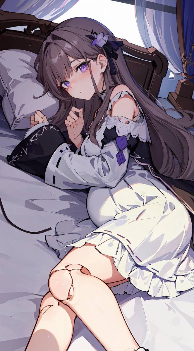 怀孕人偶黑塔的就寝时刻~/妊娠人形ヘルタの寝る~-pixiv插画-作品交流服务