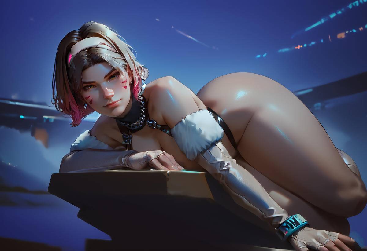 D.va LE SSERAFIM-pixiv插画-作品交流服务