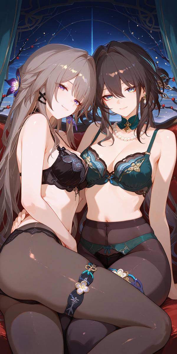 The Herta and Ruan Mei-pixiv插画-作品交流服务
