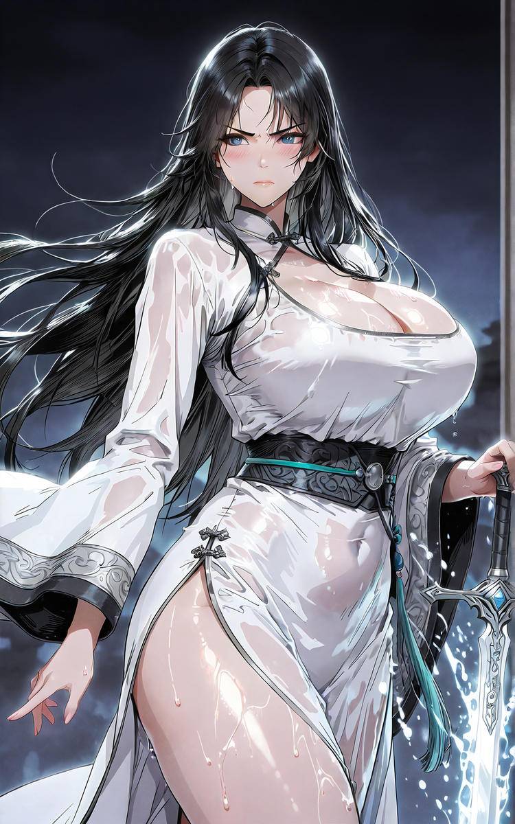 少女版裴语涵（雨中限定版）-pixiv插画-作品交流服务